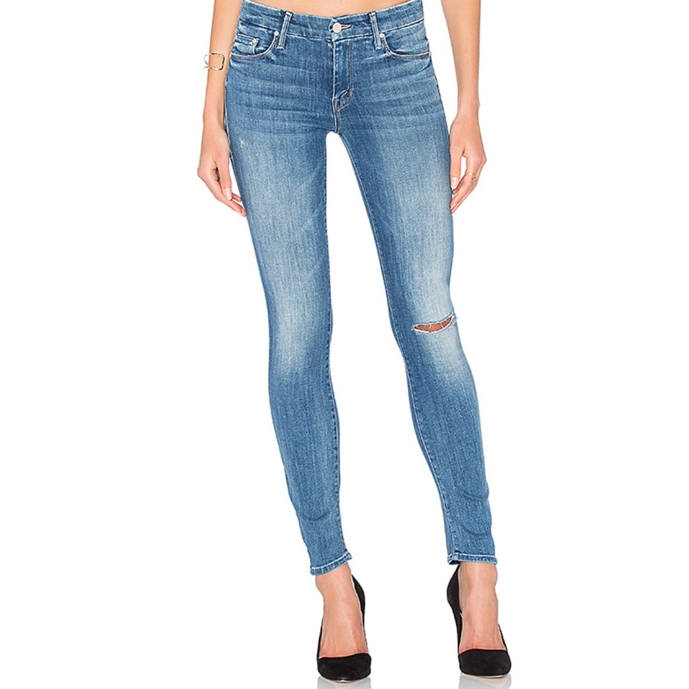 MOTHER ‘The Looker’ High Five Wash Skinny Jeans